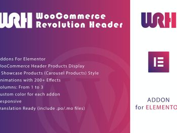 WooCommerce Revolution Header for Elementor WordPress Eklentisi