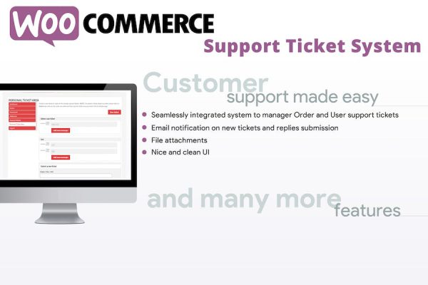 WooCommerce Support Ticket System WordPress Eklentisi