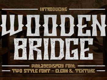 Wooden Bridge - Vintage Display Font Yazı Tipi