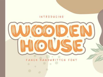Wooden House | Fancy Handwritten Font Yazı Tipi