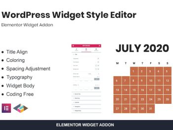 WordPress Widget Style Editor Elementor Addon WordPress Eklentisi