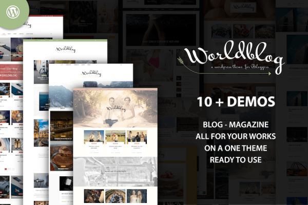 Worldblog -  Blog and Magazine Theme WordPress Teması