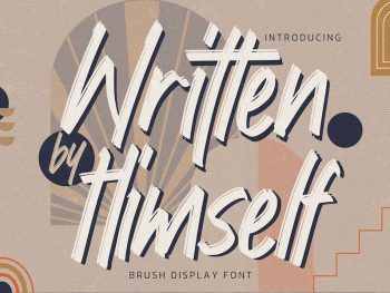 Written by Himself - Brush Display Font Yazı Tipi