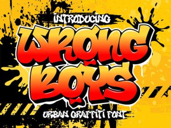 Wrong Boys - Urban Graffiti Font Yazı Tipi