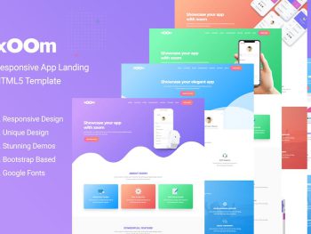 XOOM | App Landing Page Yazı Tipi