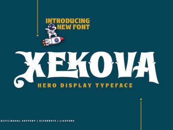 Xekova – Display Hero Font Yazı Tipi