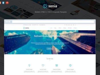 Xenia - Refined HTML 5 / CSS 3 Corporate Template Yazı Tipi