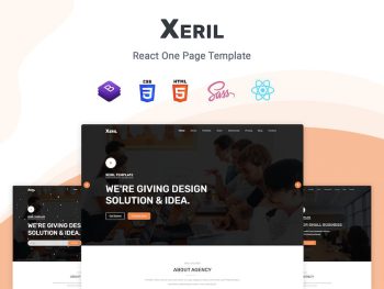Xeril - React One Page Template Yazı Tipi