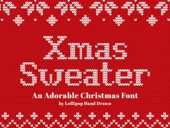 Xmas Sweater Font Yazı Tipi