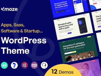 Xmoze - Saas Software Startup WordPress Teması