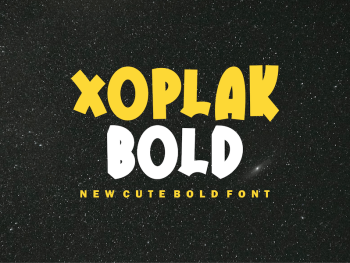 Xoplak bold font Yazı Tipi