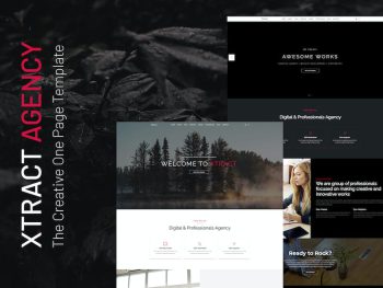 Xtract - Creative One Page Template Yazı Tipi