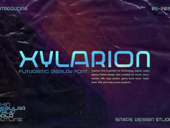 Xylarion – Futuristic Font Yazı Tipi