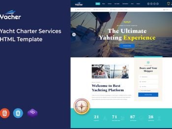 Yacher - Yacht Charter Services HTML Template Yazı Tipi