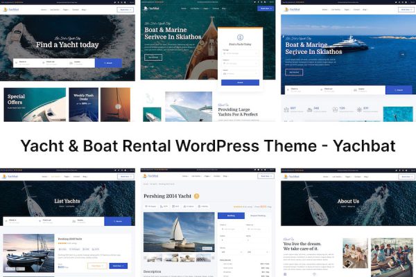 Yacht & Boat Rental - Yachbat WordPress Teması