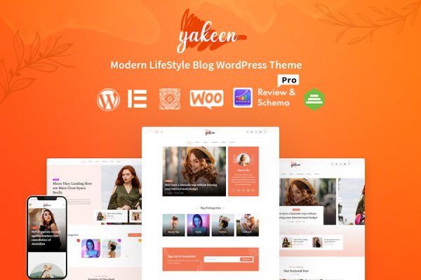 Yakeen - Lifestyle Blog WordPress Teması