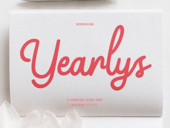 Yearlys Retro Script Font Yazı Tipi