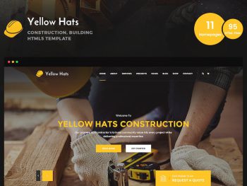 Yellow Hats - Construction HTML5 Template Yazı Tipi