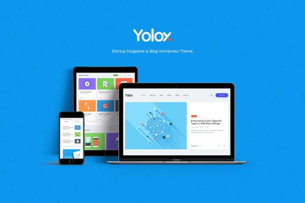 Yolox - Modern  Blog Theme for Business WordPress Teması