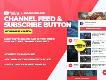 Youtube Channel Feeds and Subscribe Box Plugin WordPress Eklentisi