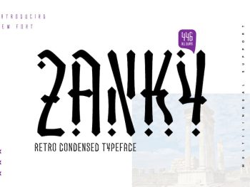 ZANKY – Retro Condensed Font Yazı Tipi