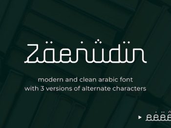 Zaenudin -Arabic font with alternate characters Yazı Tipi