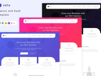 Zaha - Agency and SaaS Template Yazı Tipi