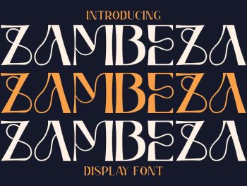 Zambeza - Display Font Yazı Tipi