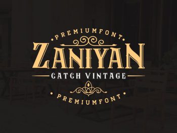 Zaniyan Catch - Vintage Font Yazı Tipi