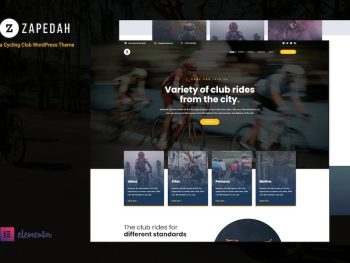 Zapedah - Cycling Club WordPress Teması