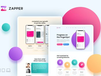 Zapper – App Landing Page HTML Template Yazı Tipi