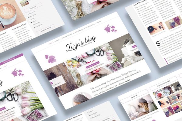 Zarja -  Blog Theme WordPress Teması