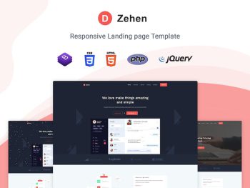 Zehen - Landing Page Template Yazı Tipi