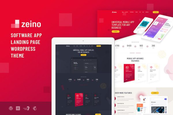 Zeino - App Landing WordPress Teması