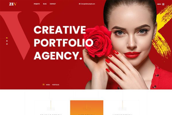 Zev – Creative Personal Portfolio WordPress Teması