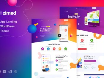 Zimed - App Landing WordPress Teması