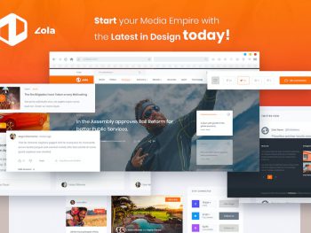 Zola Magazine News Website Template Yazı Tipi