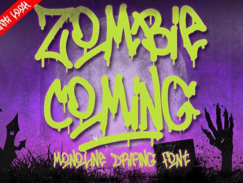 Zombie Coming - Horror Font Yazı Tipi