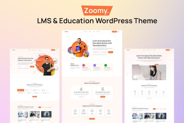 Zoomy - LMS & Education WordPress Teması