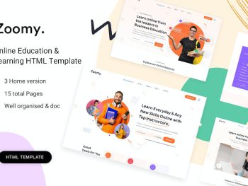 Zoomy - education HTML Template Yazı Tipi