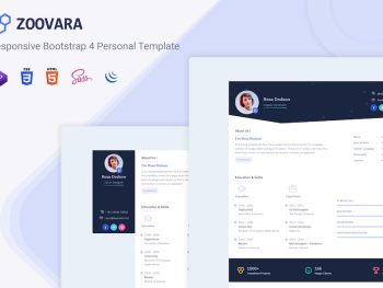 Zoovara - Personal Resume / CV Template Yazı Tipi