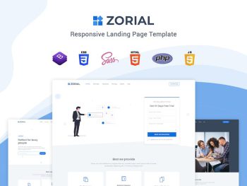 Zorial - Landing Page Template Yazı Tipi