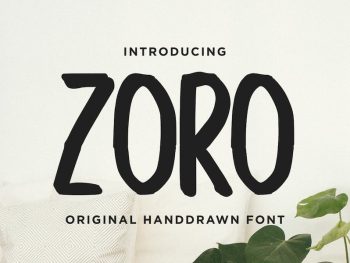 Zoro - Handrawn Font Yazı Tipi