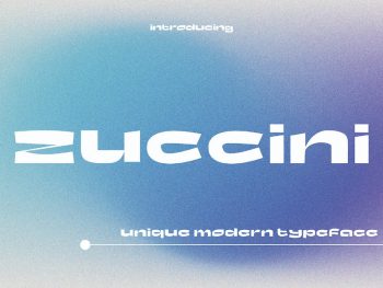 Zuccini - Unique Modern Typeface Yazı Tipi
