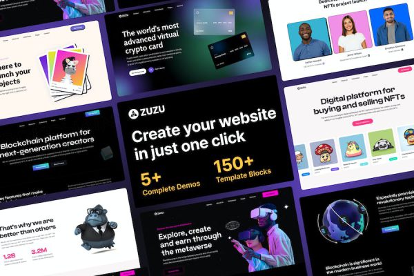 Zuzu - NFT & Crypto WordPress Teması