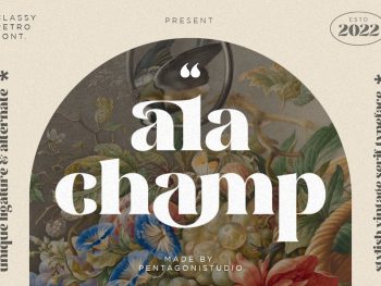 ala champ | Playful serif Yazı Tipi