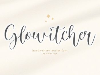 glowitcher - Handwritten Font Yazı Tipi