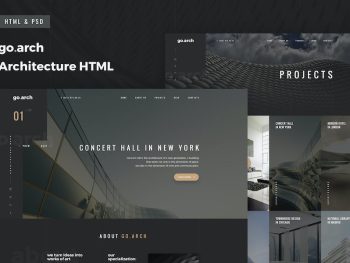 go.arch - Multipage Architecture & Interior HTML Yazı Tipi