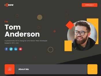 iKnow - Personal Portfolio HTML Template Yazı Tipi