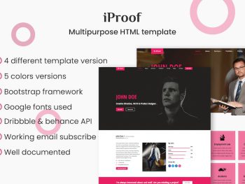 iProof - Multipurpose HTML Template Yazı Tipi